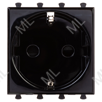 Розетка "AVANTI" DKC, "Черный квадрат", 2 модуля Арт. 4402002 - Каталог электротехнического оборудования