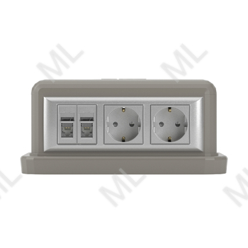 Башенка BUS DKC напольная двусторонняя, 12 модулей, серая Арт. 09070 - Каталог электротехнического оборудования